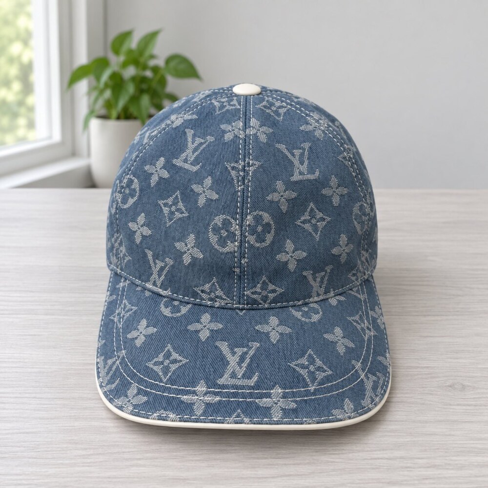 Louis Vuitton Blue Monogram Cap